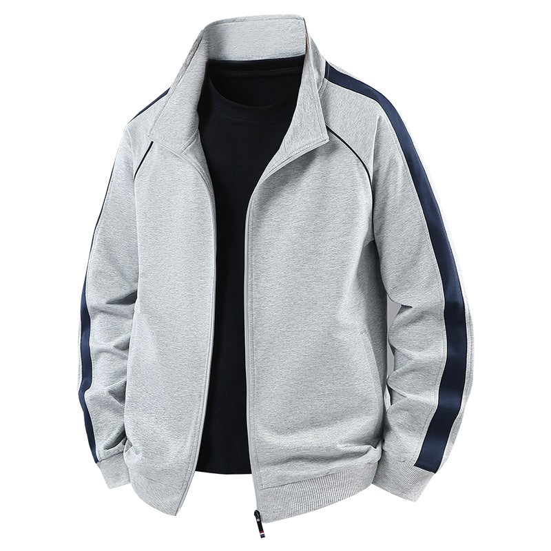 Herren Leichter Freizeit-Trainingsanzug-Set mit Reißverschlussjacke, elastischer Bund & Reißverschlusstaschen Echoarchiv