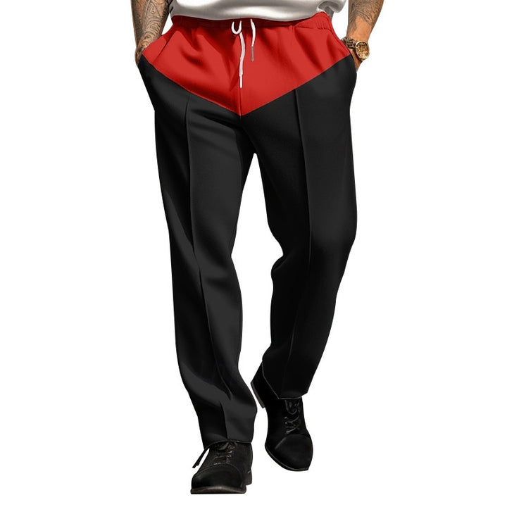 Herren Sportliche Jogginghose mit Kontrastdetails und verstellbarem Kordelzug Echoarchiv