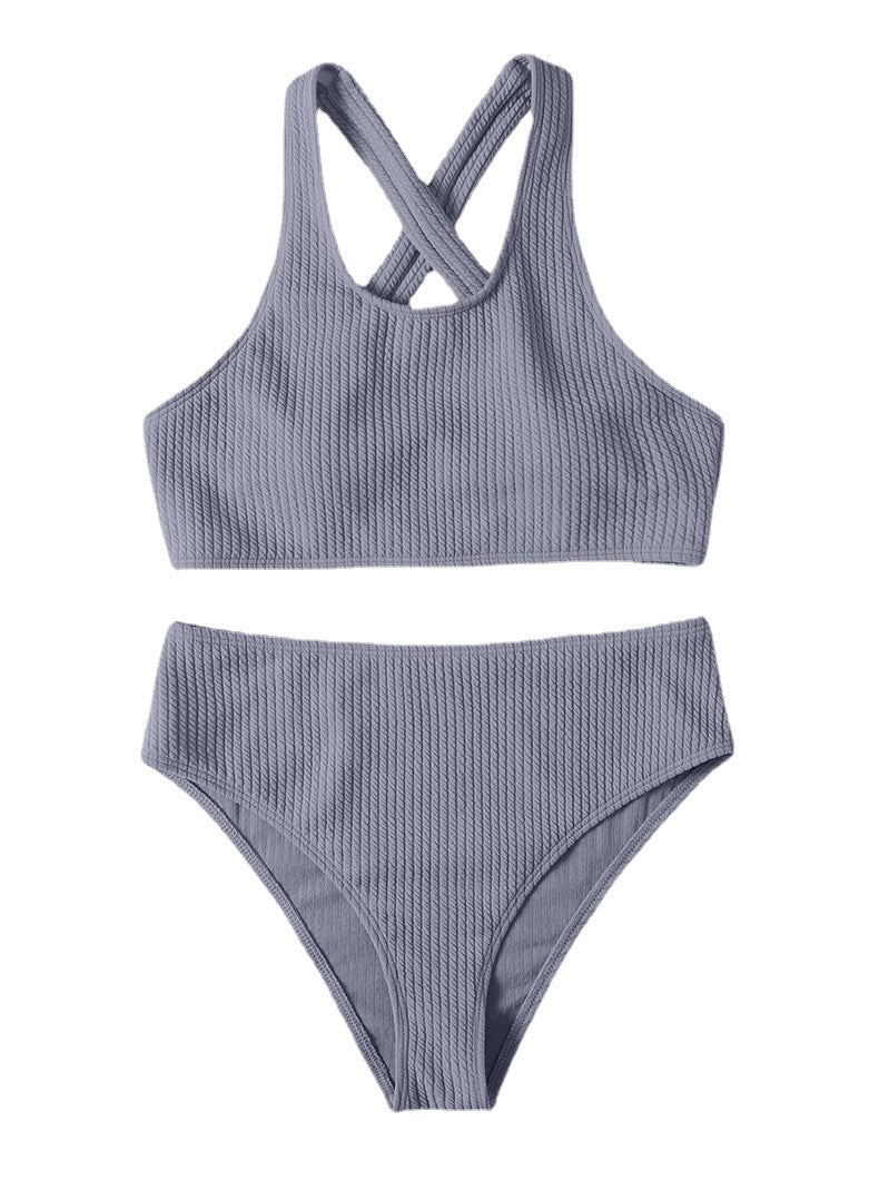 Damen Hoch tailliertes Bikini-Set mit komfortablem und schickem Design Echo Archiv