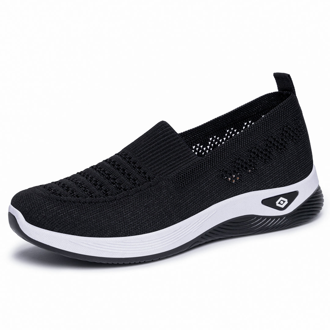 Damen nan nahtloser atmungsaktiver Strick-Slip-On Comfort-Walking-Schuh Echo Archiv