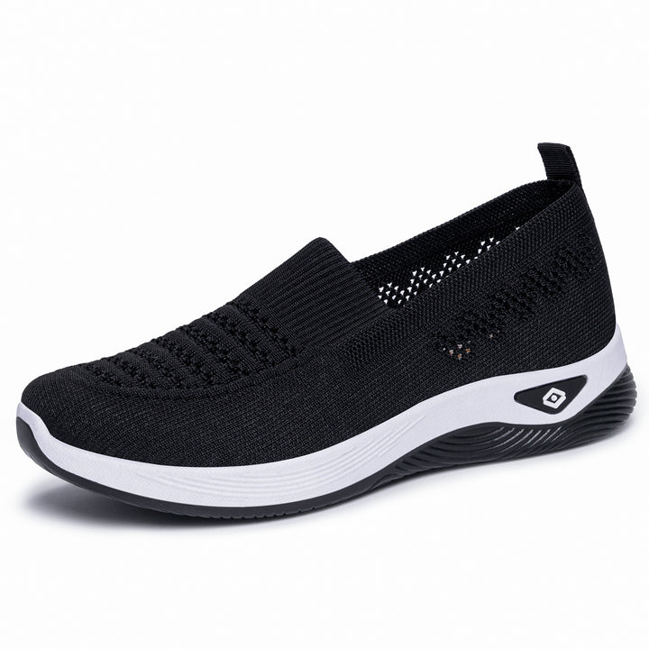 Damen nan nahtloser atmungsaktiver Strick-Slip-On Comfort-Walking-Schuh Echo Archiv