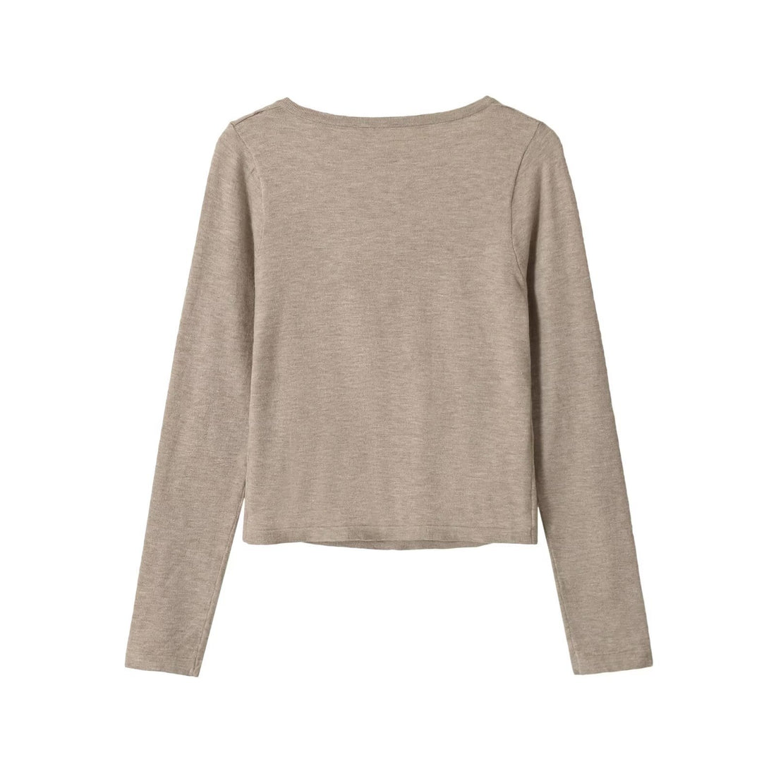 Damen Kurzcardigan aus Feinstrick mit V‑Ausschnitt, Knopfleiste und Spitzeneinsatz Echoarchiv