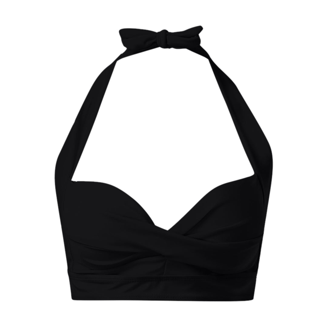 Damen Sportliches Bikinioberteil mit tiefem Ausschnitt und Halter-Design Echo Archiv