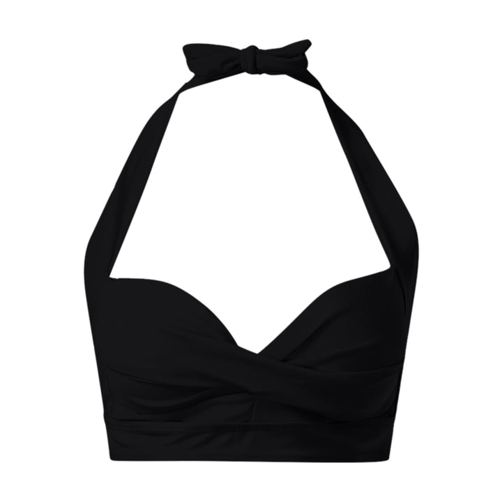Damen Sportliches Bikinioberteil mit tiefem Ausschnitt und Halter-Design Echo Archiv