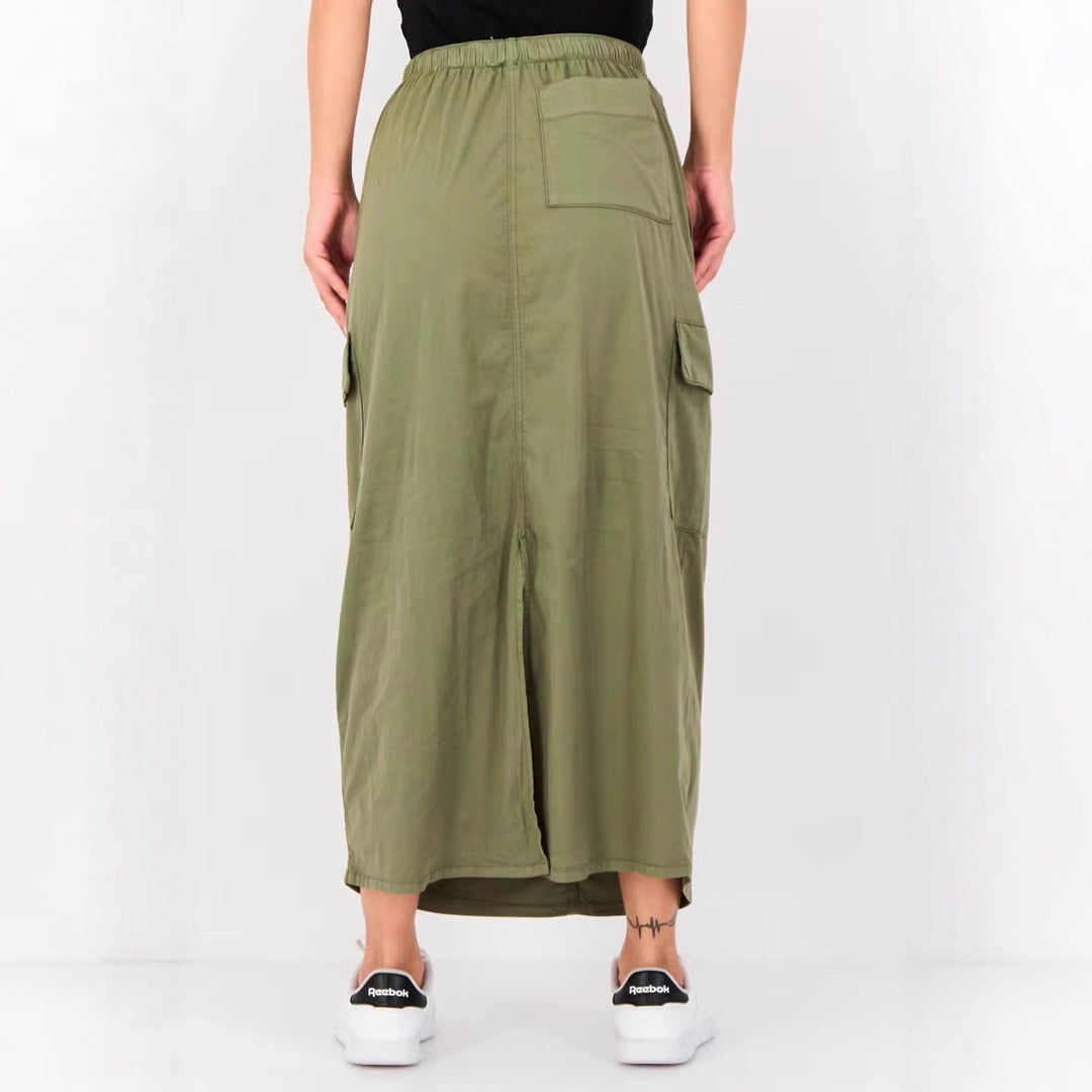 Damen Modische Midikleid mit Taschen Echo Archiv