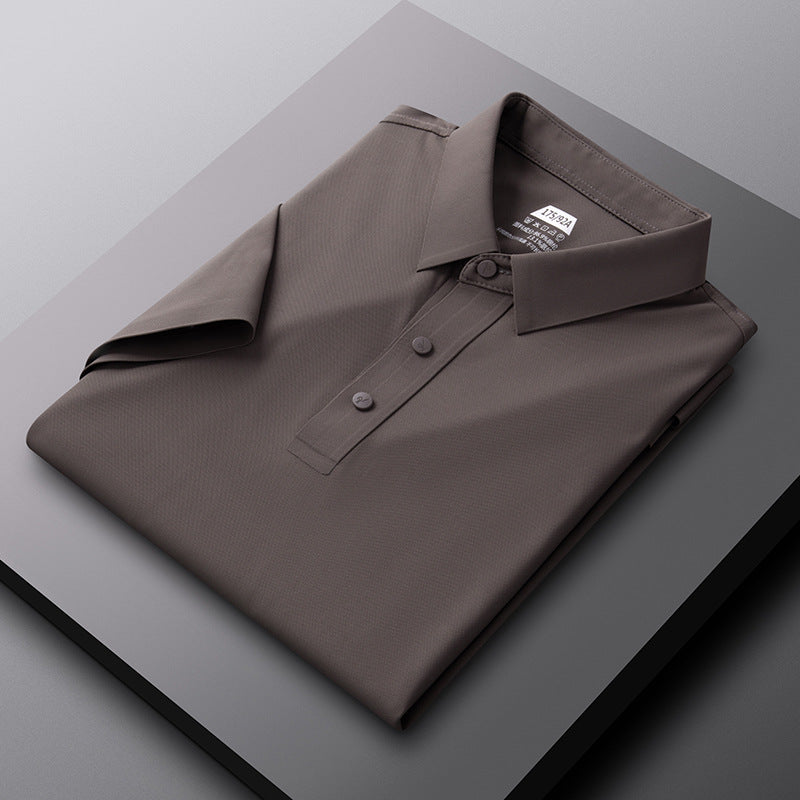 Herren atmungsaktives Poloshirt mit strukturiertem Gewebe Echoarchiv