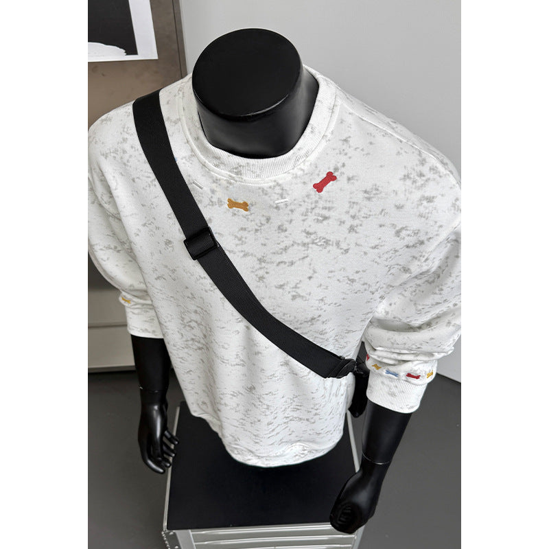 Herren Bequemer Sweatshirt mit Farbigen Akzenten Echo Archive