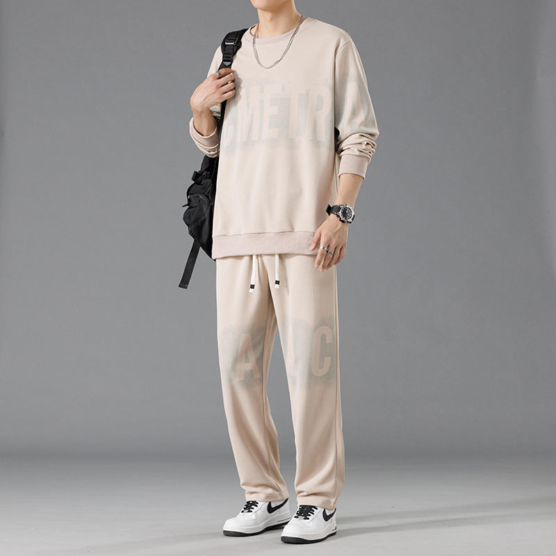 Herren lässiges Sweatshirt-und-Hosen-Set Echoarchiv