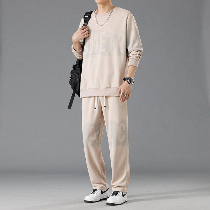 Herren lässiges Sweatshirt-und-Hosen-Set Echoarchiv