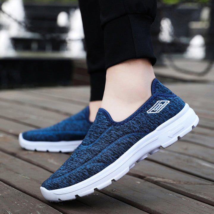 Damen nan leichter Slip-On Strick-Sneaker mit elastischem Einstieg, dämpfender Komfortzwischensohle und rutschfester Profilsohle Echo Archiv