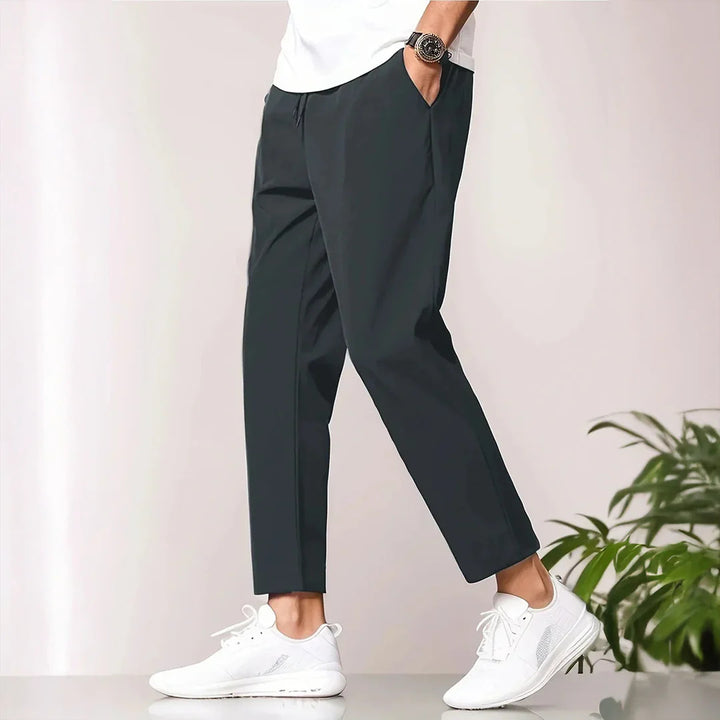 Herren lässige Freizeithose mit elastischem Bund und seitlichen Taschen Echoarchiv
