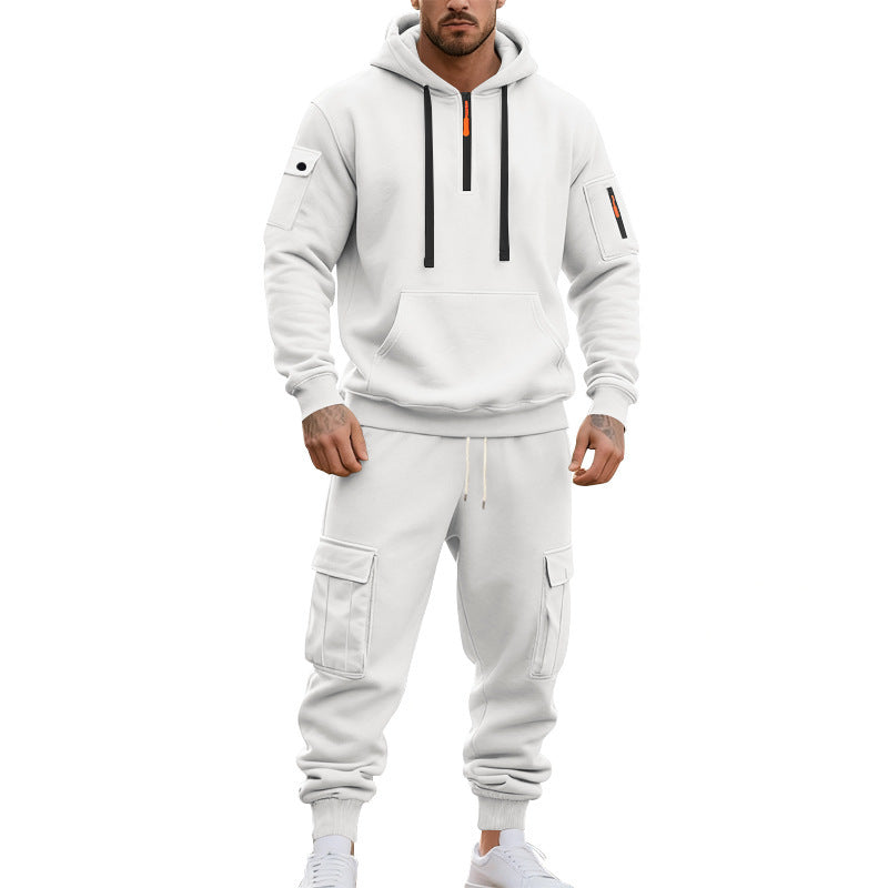 Herren komfortables Hoodie- und Cargo-Set Echoarchiv