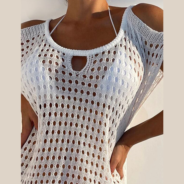 Damen transparentes Netzkleid mit Cut-Out-Details Echo Archiv