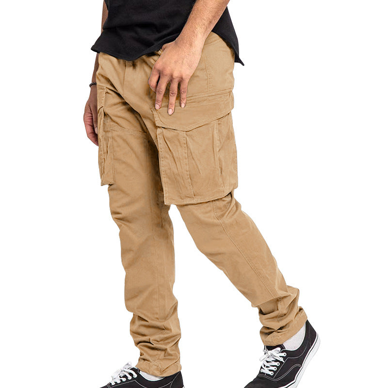 Herren Cargo-Hose mit multifunktionalen Taschen und elastischem Bund Echoarchiv
