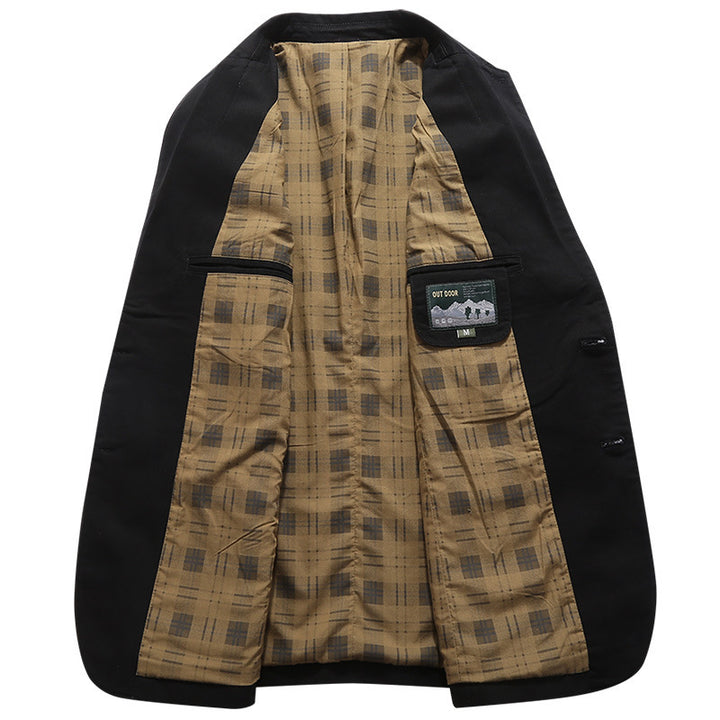 Herren Sakko im Field‑Stil aus Premium‑Canvas mit aufgesetzten Taschen Echo Archiv