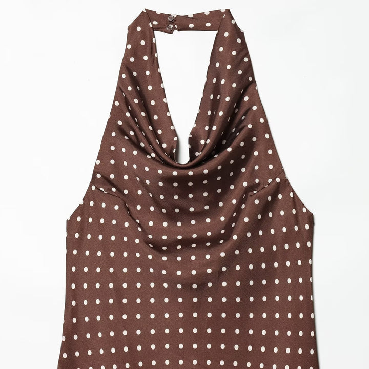 Damen Schal im eleganten Design mit Punkten und kontrastierenden Akzenten Echo Archiv