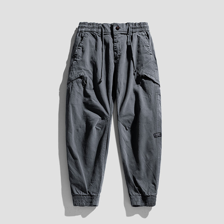 Herren Cargo-Jogginghose im Utility-Look mit elastischem Bund, Kniepaneelen und Klappentaschen Echo Archiv