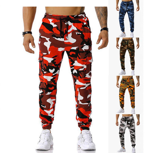 Herren Cargo-Hose mit zahlreichen Taschen und elastischem Bund Echoarchiv