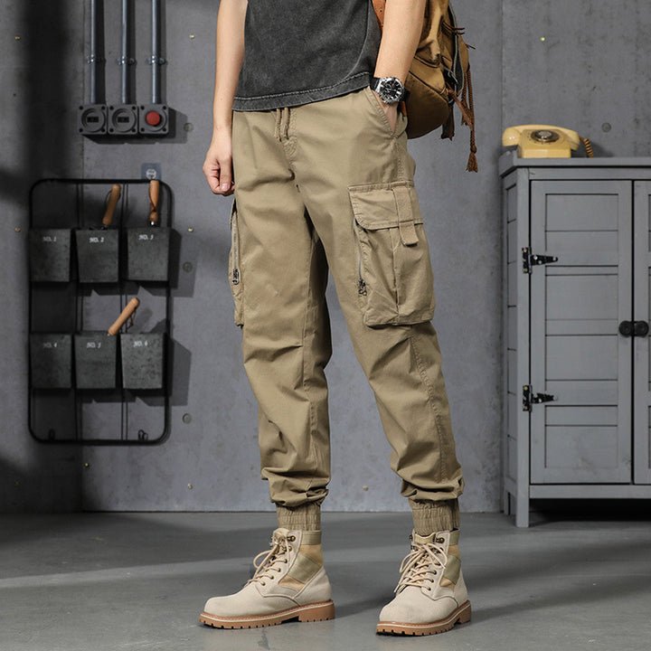 Herren Leichte Tactical-Cargo-Jogginghose mit Tunnelzugbund, Kniepaneelen und Multifunktionstaschen Echo Archiv