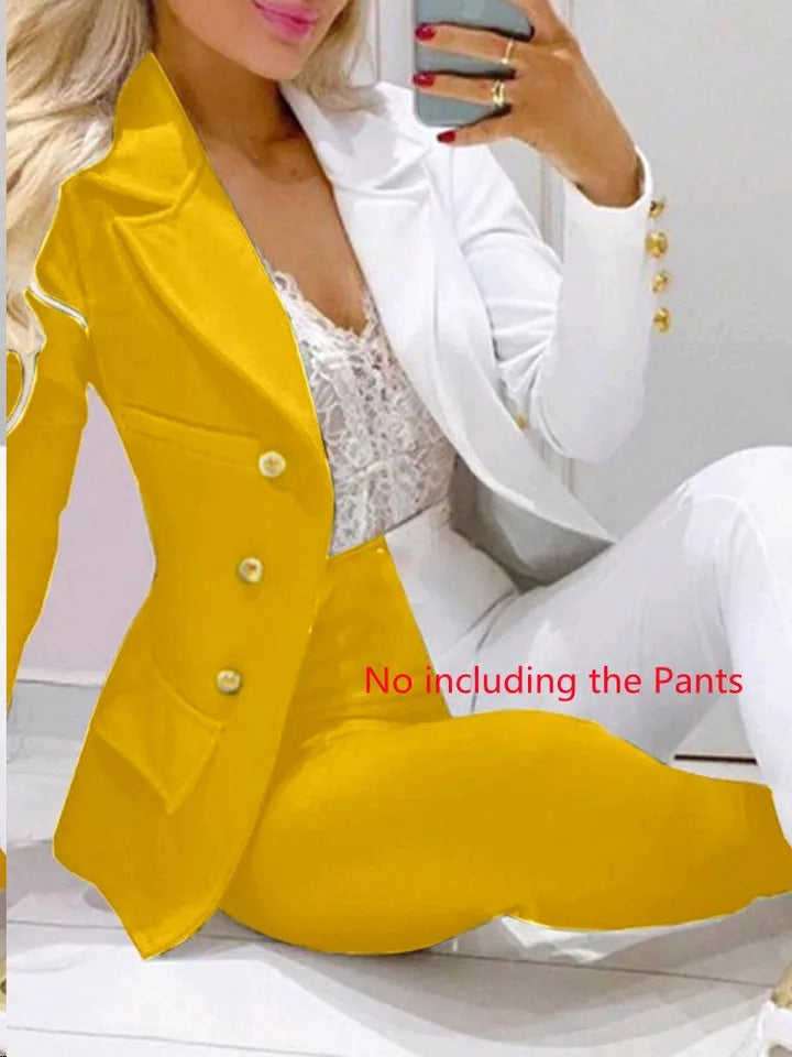 Damen Zweiteiliges Blazer-und-Hose-Set mit Schmetterlingsprint und glamourösem Glitzereffekt – Valéne