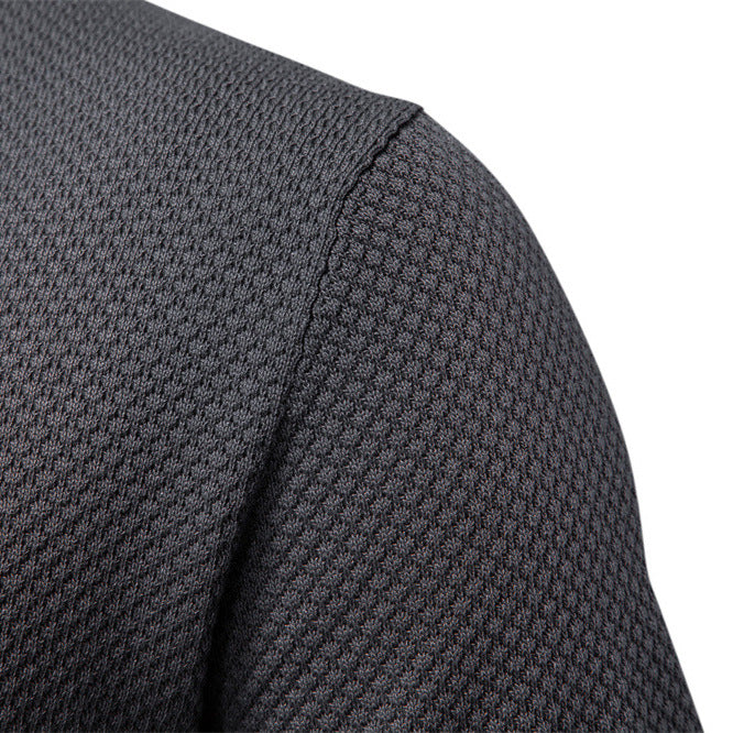 Herren Kurzärmliges Polo-Shirt mit strukturiertem Design Echoarchiv