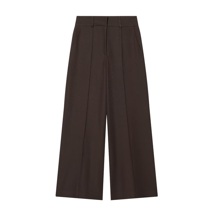 Damen Weite High‑Waist-Hose mit markanter Bügelfalte und Bundfalten Echo Archiv