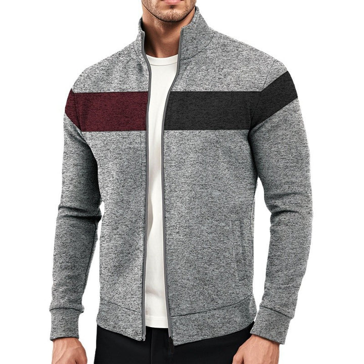 Herren sportliche Freizeitjacke mit edler Farbblockierung Echoarchiv