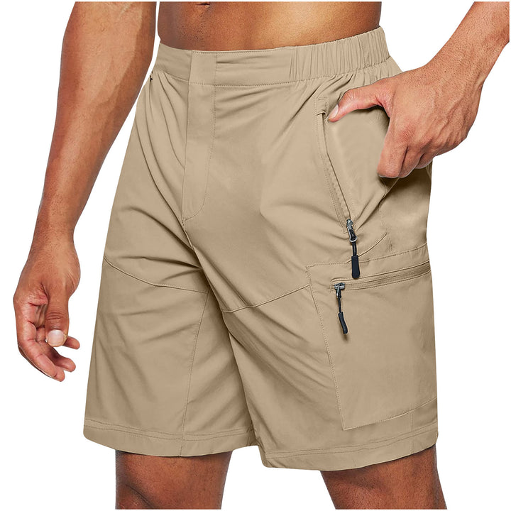 Herren wasserdichte Cargo-Shorts mit elastischem Bund und multifunktionalen Taschen Echoarchiv
