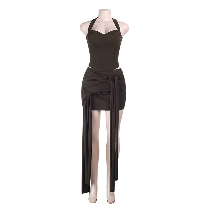 Damen Bodycon Kleid mit asymmetrischer Drapierung Echo Archiv