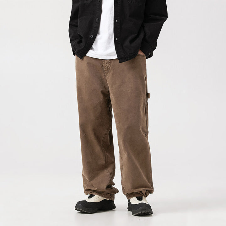 Herren Weite Utility-Cargo-Hose im Baggy-Fit mit großen aufgesetzten Taschen und verstärkten Kniepartien Echo Archiv