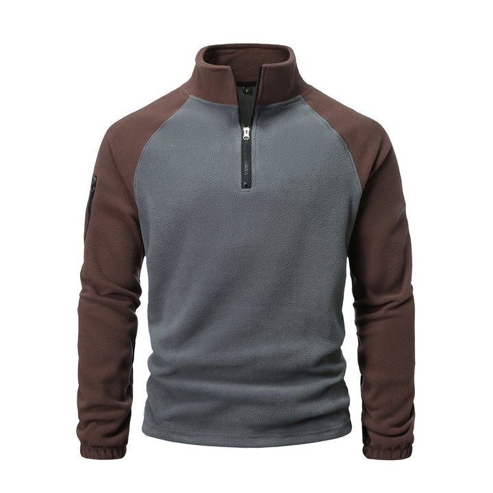 Herren Fleece-Midlayer mit Hochkragen und Reißverschluss Echoarchiv