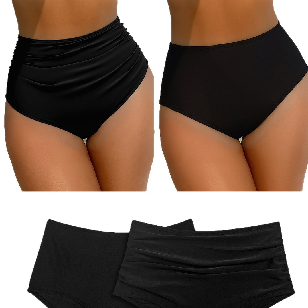 Damen Hochtaillierte Bikini-Hose mit vielseitigem Raffungselement und figurformendem Schnitt Echo Archiv