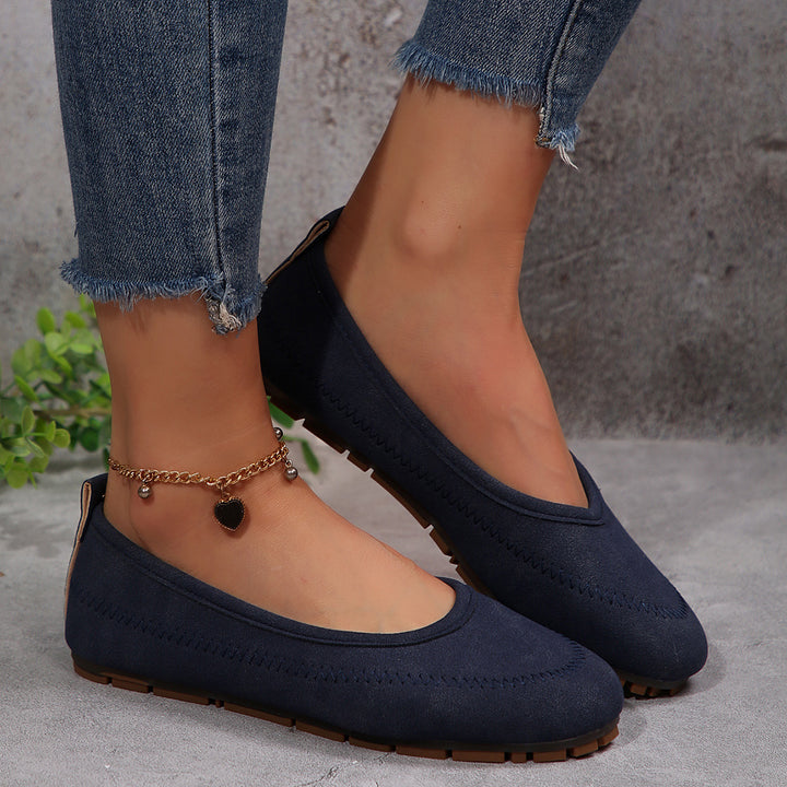 Damen  komfortable Ballerina-Slipper mit gepolstertem Komfortfußbett und rutschfester Profilsohle Echo Archiv
