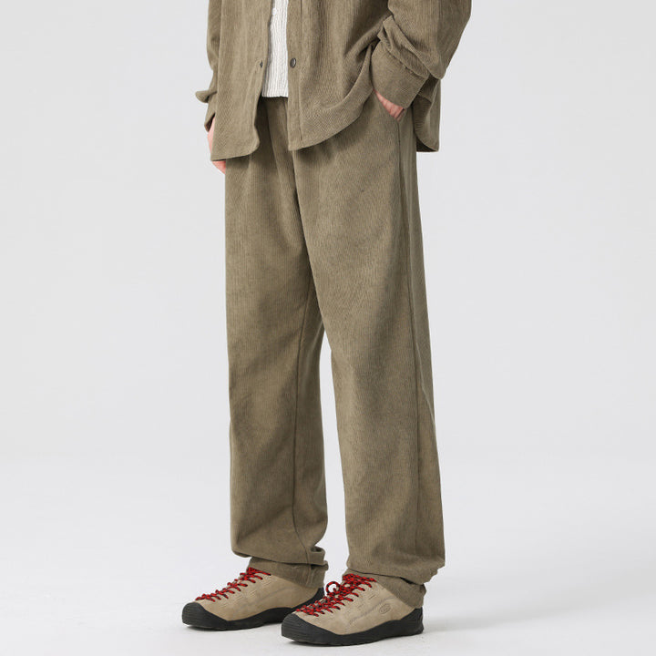 Damen Cordhose mit weitem Bein, elastischem Bund und Kordelzug Echo Archiv