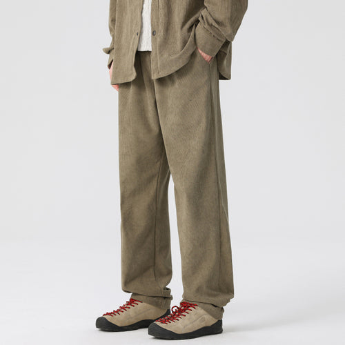 Damen Cordhose mit weitem Bein, elastischem Bund und Kordelzug Echo Archiv