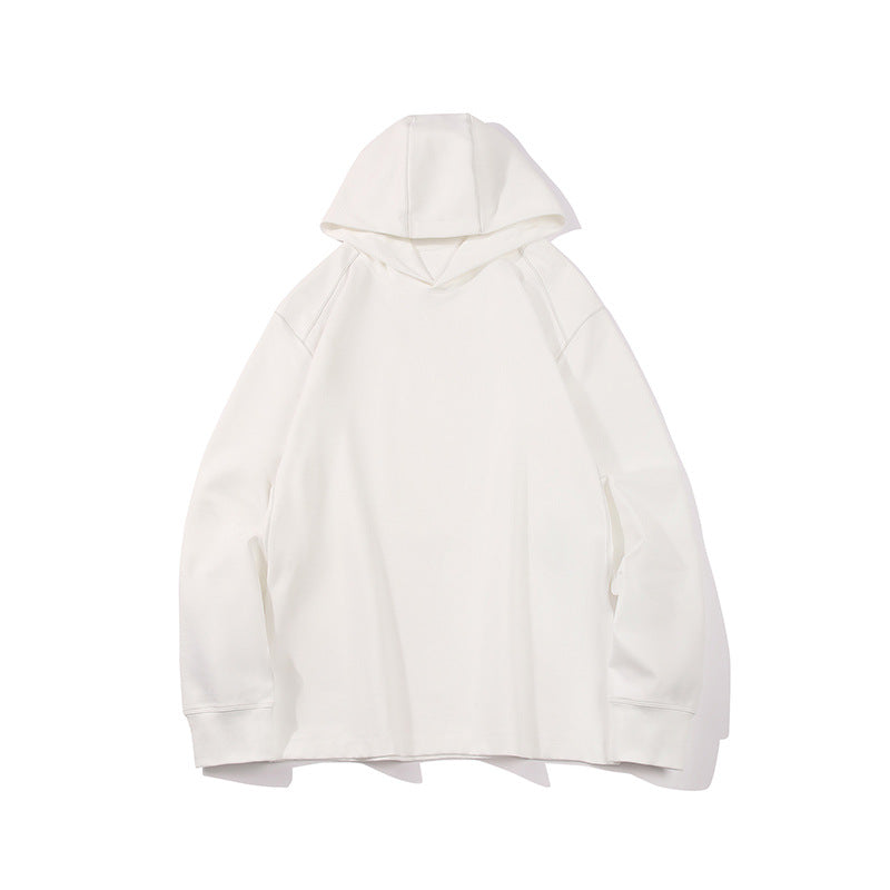 Herren Oversize-Kapuzenpullover aus schwerem Baumwolljersey mit Raglanärmeln und sichtbaren Kontrastnähten Echo Archiv