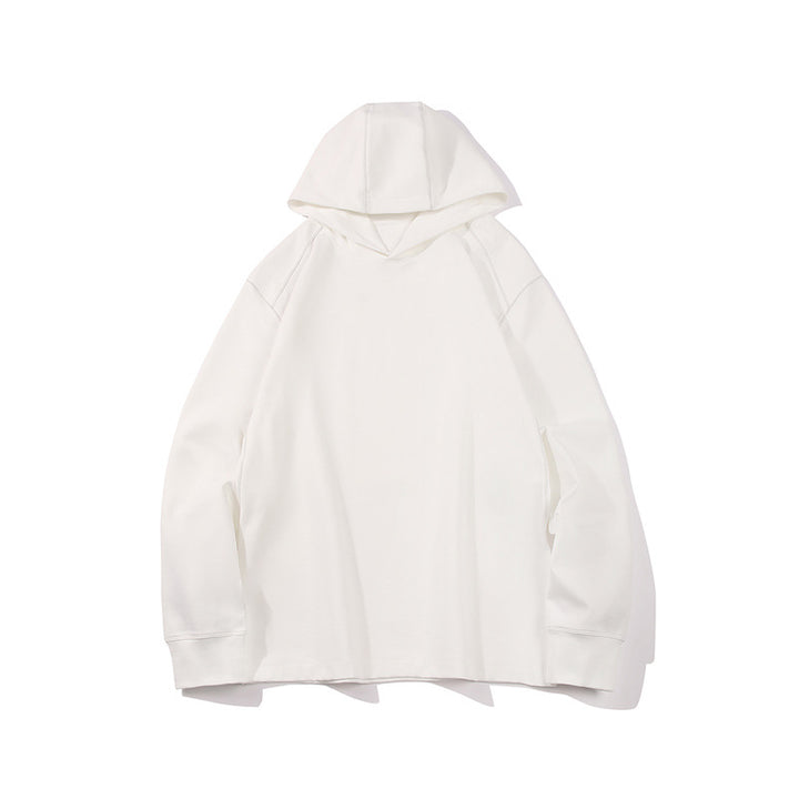 Herren Oversize-Kapuzenpullover aus schwerem Baumwolljersey mit Raglanärmeln und sichtbaren Kontrastnähten Echo Archiv