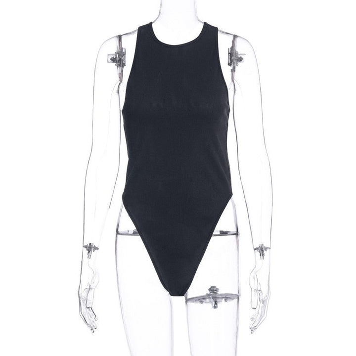 Damen High-Cut Badeanzug mit feinen Rippdetails Echo Archiv