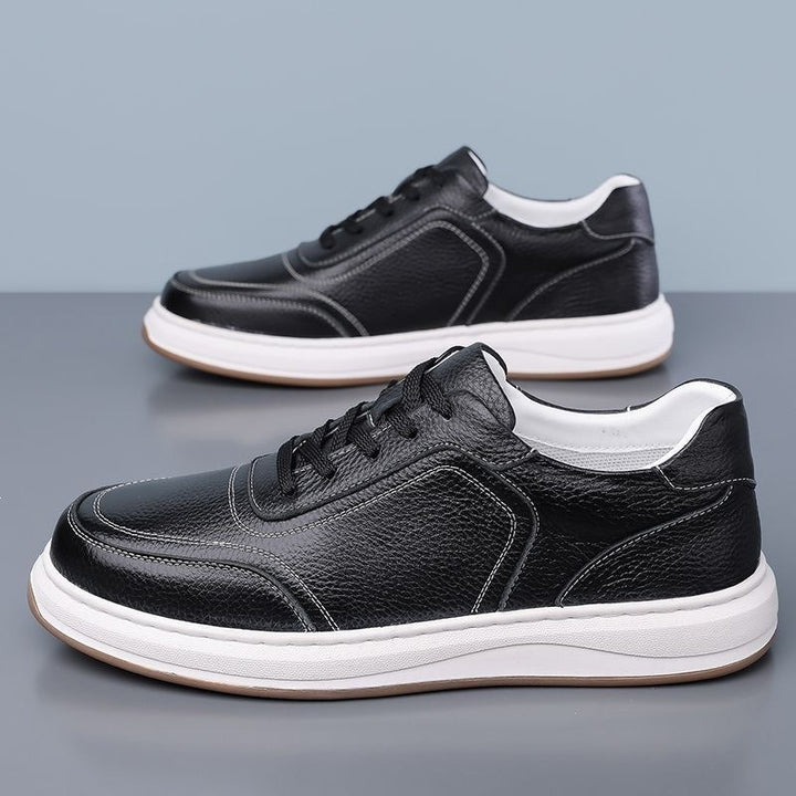 Herren Komfortable Leder Sneakers Echoarchiv