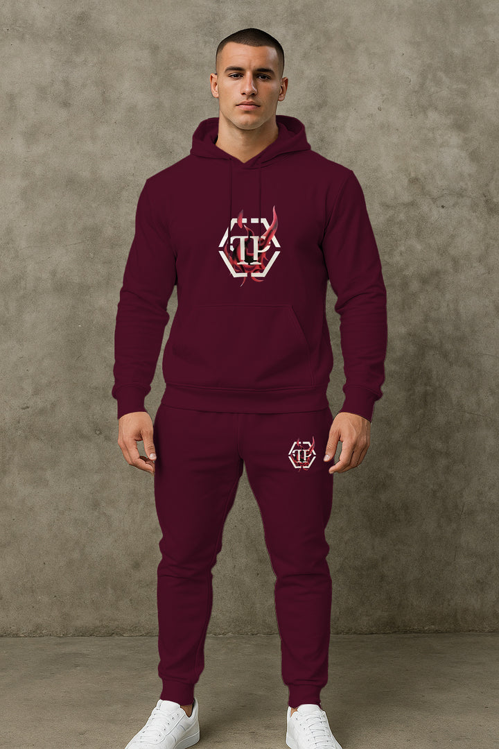 Herren Sportives Hoodie- und Jogginghose-Set Echoarchiv