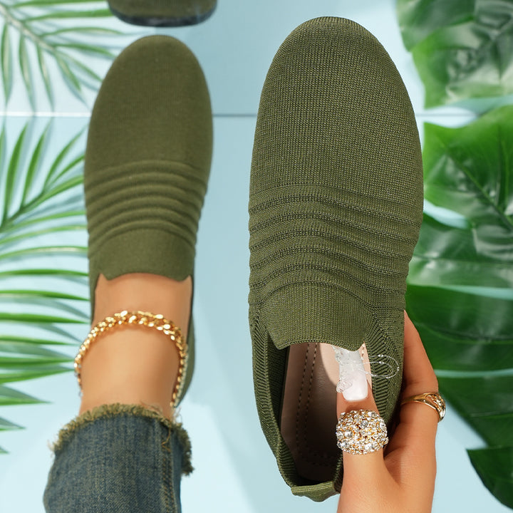 Herren nan atmungsaktiver Strick-Slip-On Sneaker mit elastischem Einstieg und gepolstertem Komfortfußbett Echo Archiv