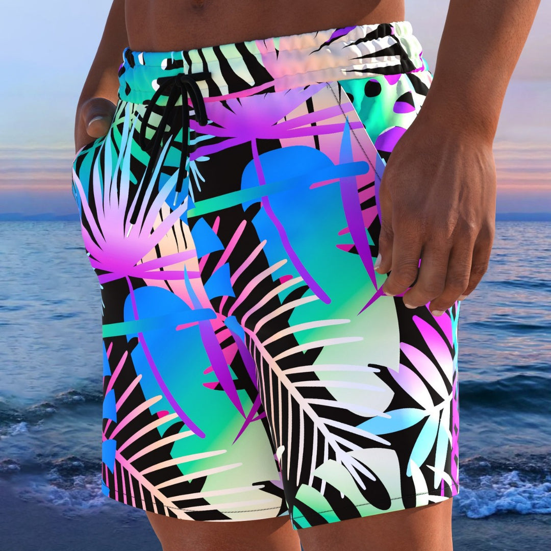 Herren Badeshorts mit animalischem Muster und elastischem Bund Echo Archiv