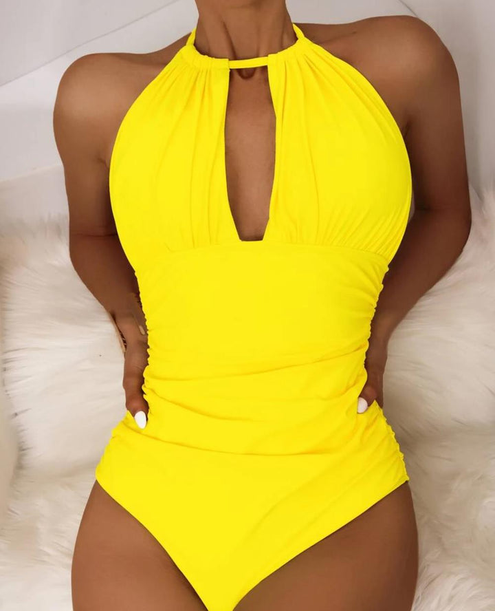Damen Badeanzug mit schickem Halterneck-Design Echo Archiv
