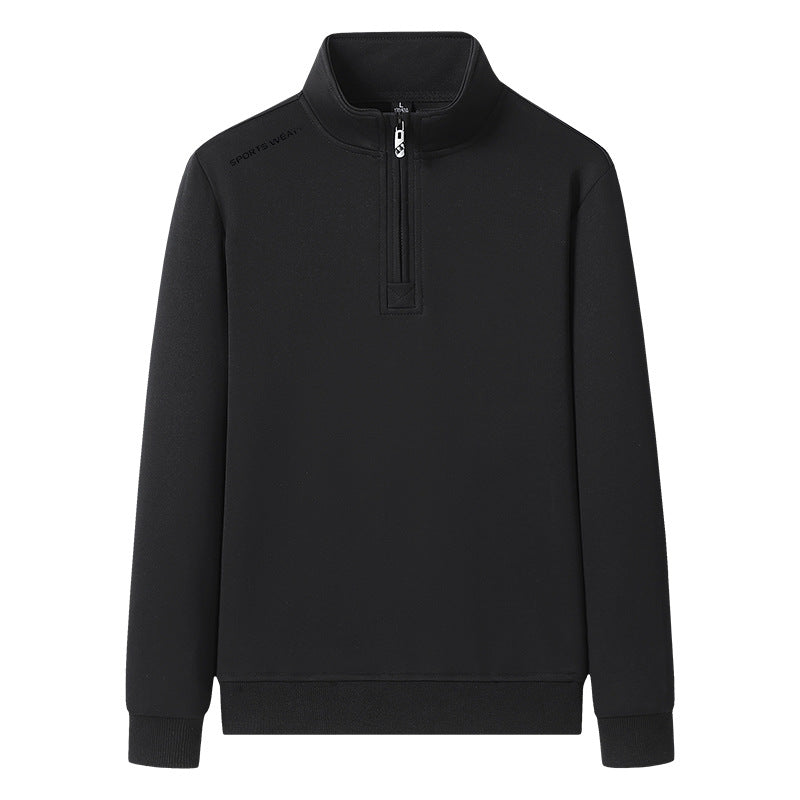Herren Sportlicher Stehkragen Pullover Echo Archiv