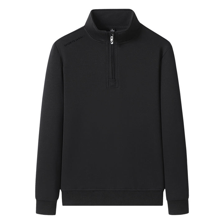 Herren Sportlicher Stehkragen Pullover Echo Archiv