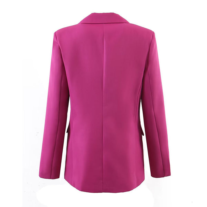 Damen Longline-Oversize-Blazer mit Schalkragen und Pattentaschen Echo Archiv