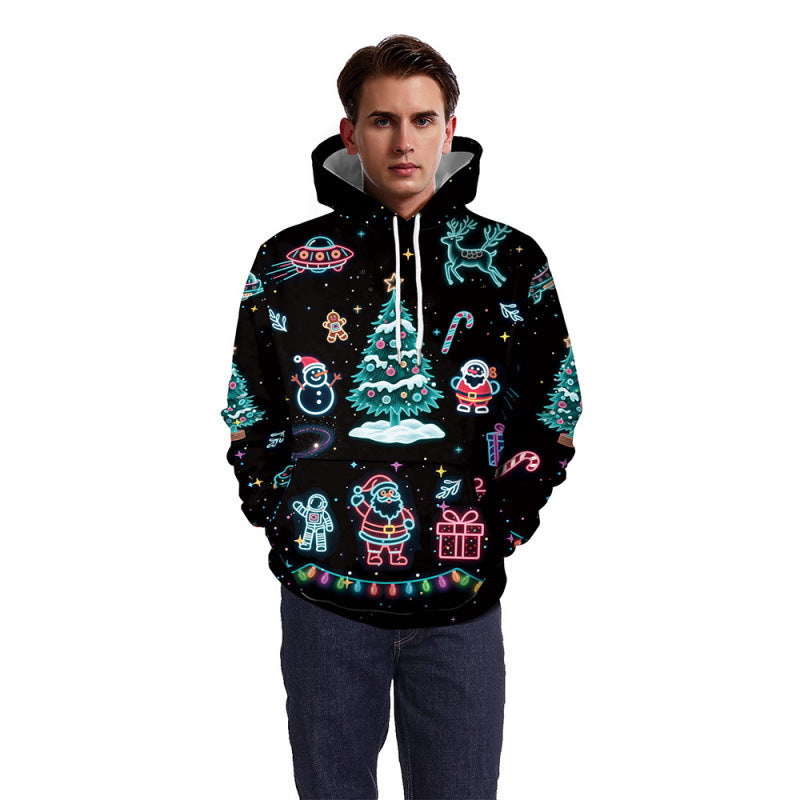 Damen Lustiger Weihnachts-Kapuzenpullover Echoarchiv