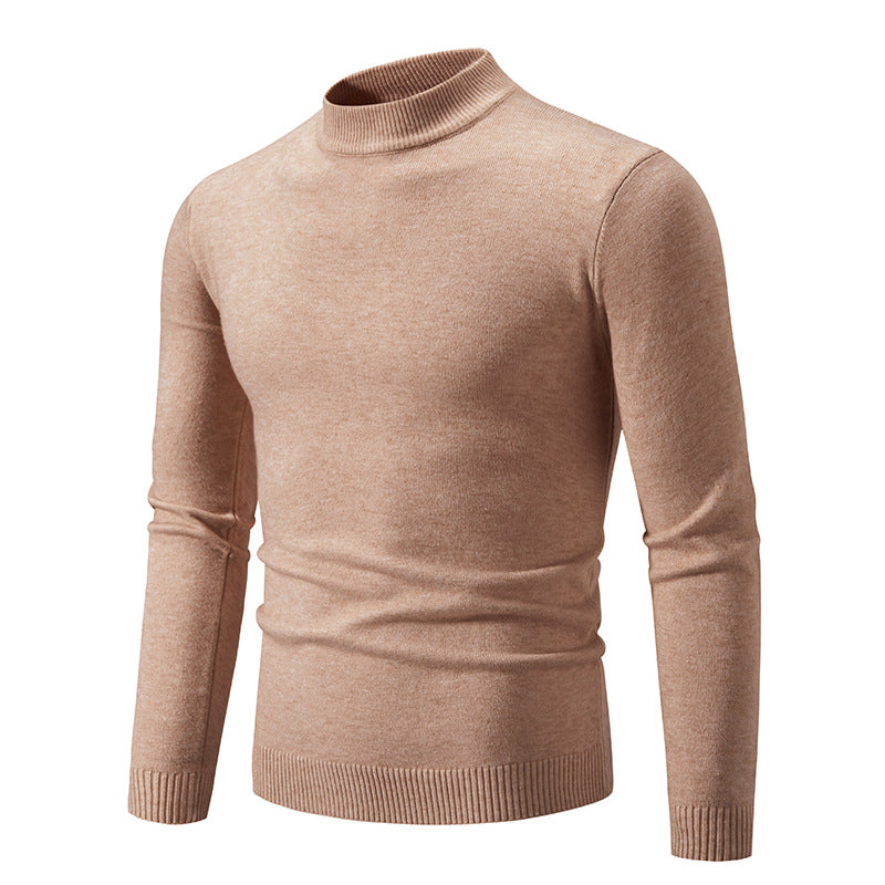 Herren Feinstrickpullover mit hohem Kragen und elastischen Bündchen Echoarchiv