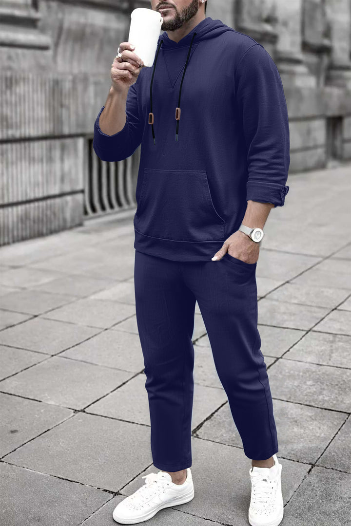 Herren bequemer Hoodie und Jogginghose Set Echoarchiv