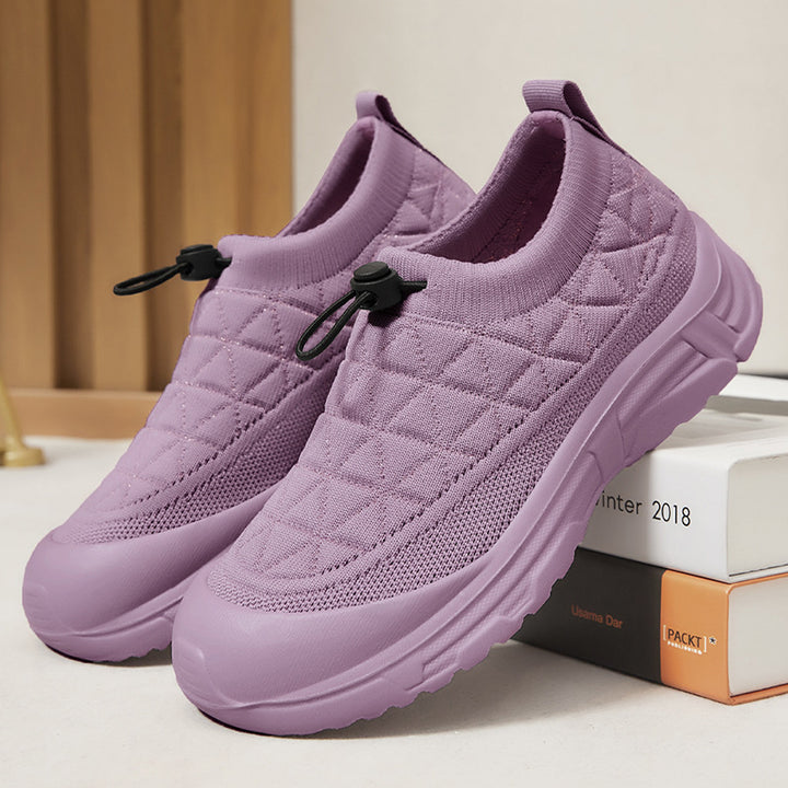 Damen nan gesteppter Slip-On Winterhalbschuh mit Quick-Lock Kordelzug, elastischem Schaft und rutschfester Profillaufsohle Echo Archiv